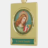 John de Evangelist (JMAS 06) Verguld Banner Ornament (Links)