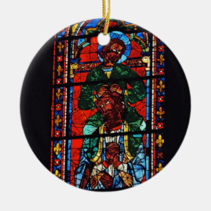 John de Evangelist rijdt op de schouders van Ez Keramisch Ornament