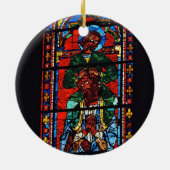 John de Evangelist rijdt op de schouders van Ez Keramisch Ornament (Achterkant)