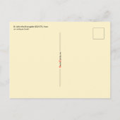 John de Evangelist (RLS 07) Briefkaart (Achterkant)
