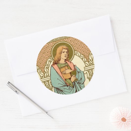 John de Evangelist (RLS 07) Ronde Sticker (Envelop)