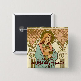 John de Evangelist (RLS 07) Vierkante Button 5,1 Cm