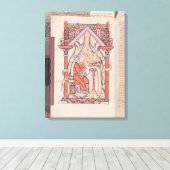 John de Evangelist van de Gospels Canvas Afdruk (Insitu (Houten vloer))