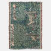  John Dearle "Greenery" Deer & Fox Deken (Voorkant Verticaal)