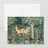  John Dearle "Greenery" - Tree Flower & Deer Briefkaart (Voorkant / Achterkant)