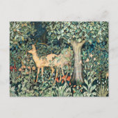  John Dearle "Greenery" - Tree Flower & Deer Briefkaart (Voorkant)