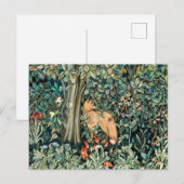  John Dearle "Greenery" - Tree Flower & Fox Briefkaart (Voorkant / Achterkant)