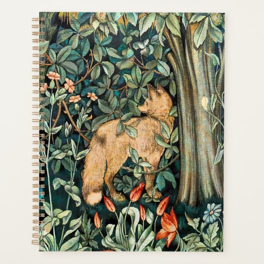John Dearle "Greenery" - Tree Flower & Fox Planner (Voorkant)