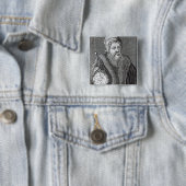 John Dee een Lononer Vierkante Button 5,1 Cm (In situ)