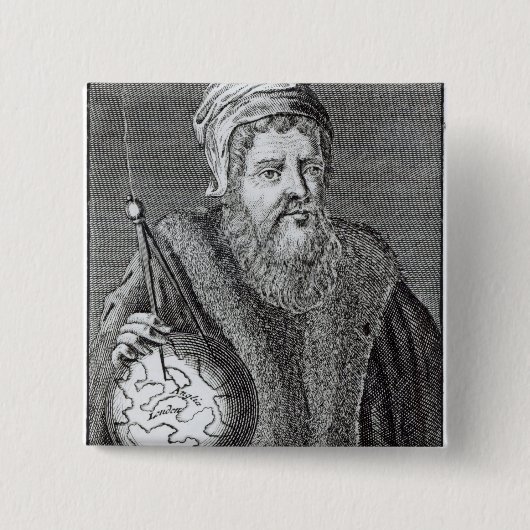 John Dee een Lononer Vierkante Button 5,1 Cm (Voorkant)