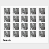 John Dee een Lononer Vierkante Sticker (Vel)