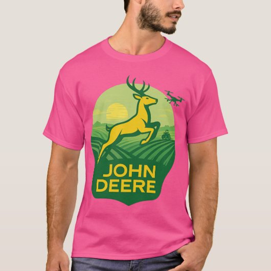 John Deere-stijl T-shirt (Voorkant)