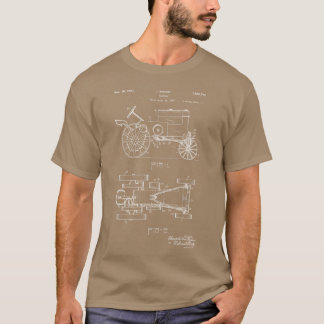 John Deere Tractor Octrooi, Tractor Blauwdruk, Boe T-shirt