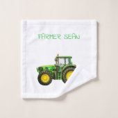 John Deere Tractor voor Boeren Bad Handdoek (Wasdoekje)