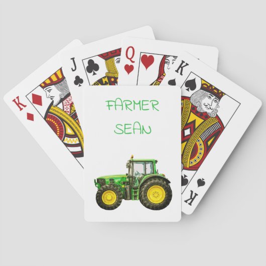 John Deere Tractor voor Boeren Pokerkaarten (Achterkant)