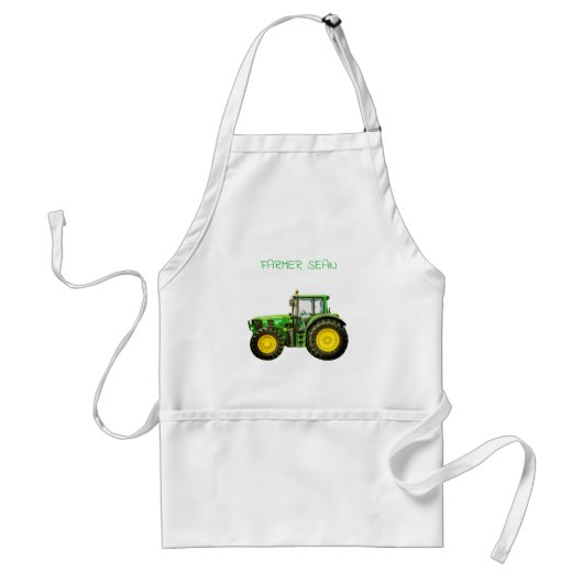 John Deere Tractor voor Boeren Standaard Schort (Voorkant)
