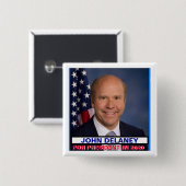 John Delaney voor President 2020 Vierkante Button 5,1 Cm (Voorkant /achterkant)