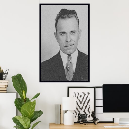John Dillinger Poster (Thuiskantoor)