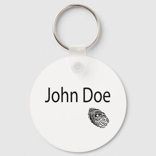 John Doe FIngerprint Sleutelhanger (Voorkant)