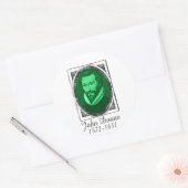 John Donne Ronde Sticker (Envelop)