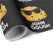 John Dough Funny Bakken Pun Donker BG Cadeaupapier (Rol Hoek)