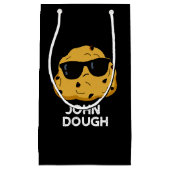 John Dough Funny Bakken Pun Donker BG Klein Cadeauzakje (Voorkant)