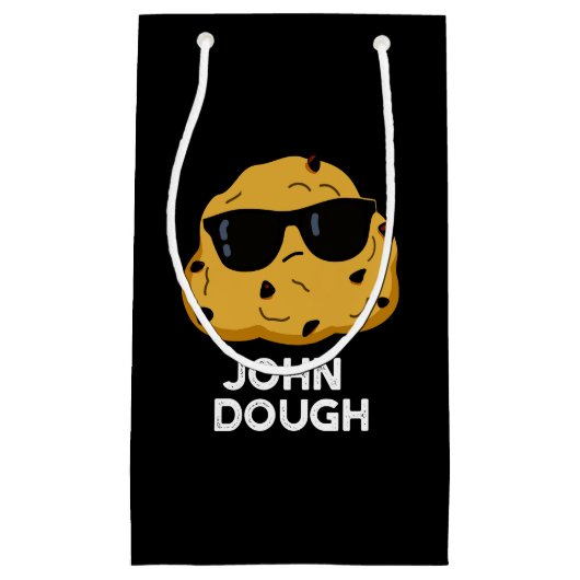John Dough Funny Bakken Pun Donker BG Klein Cadeauzakje (Voorkant)