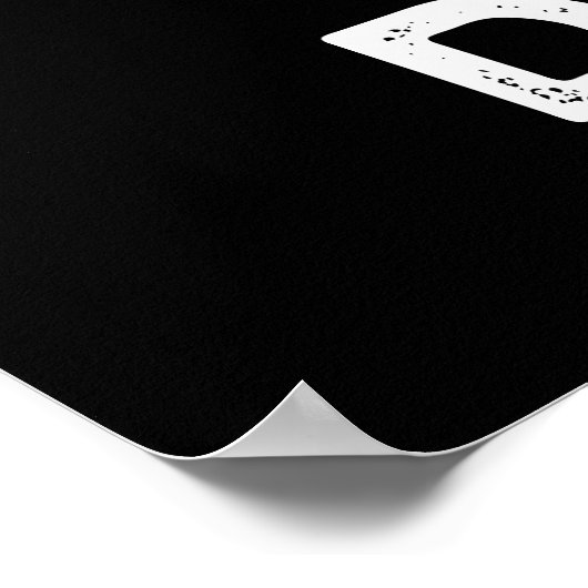 John Dough Funny Bakken Pun Donker BG Poster (Hoek)