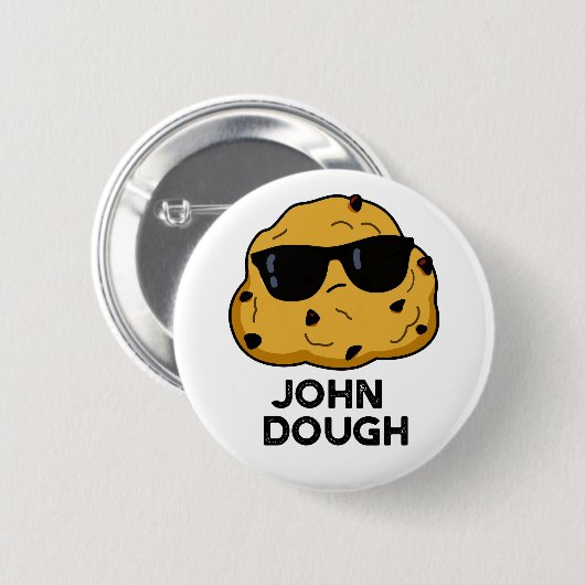 John Dough Grappige bakwoordspeling Ronde Button 5,7 Cm (Voorkant /achterkant)