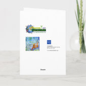 John Dyer Art Card Orangutans in Borneo Feestdagen Kaart (Achterkant)