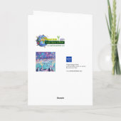 John Dyer Art Card Penguin pool bij de dierentuin Feestdagen Kaart (Achterkant)