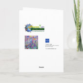 John Dyer Art Card Tropical Huis met Luiaard Feestdagen Kaart (Achterkant)