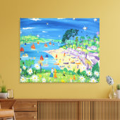 John Dyer canvasprint. Helford Passage, Cornwall Canvas Afdruk (Insitu (Woonkamer))