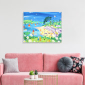 John Dyer canvasprint. Helford Passage, Cornwall Canvas Afdruk (Insitu (Woonkamer))