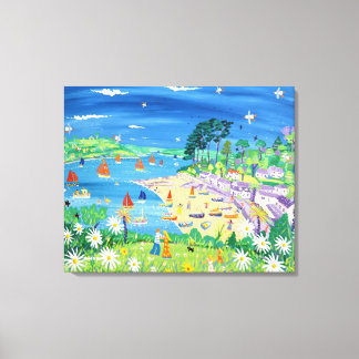 John Dyer canvasprint. Helford Passage, Cornwall Canvas Afdruk