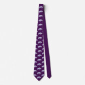 John Dyer paarse rhino stropdas (Voorkant)