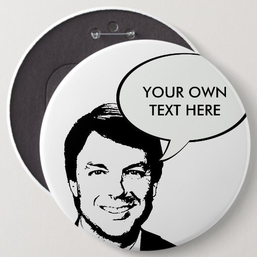 John Edwards Ronde Button 6,0 Cm (Voorkant /achterkant)