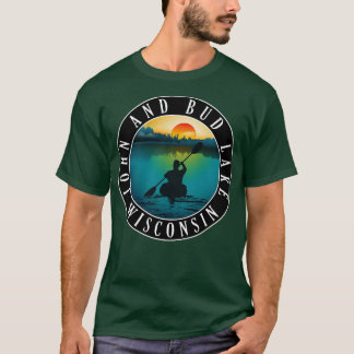 John en Bud Lake Wisconsin kajakken T-shirt