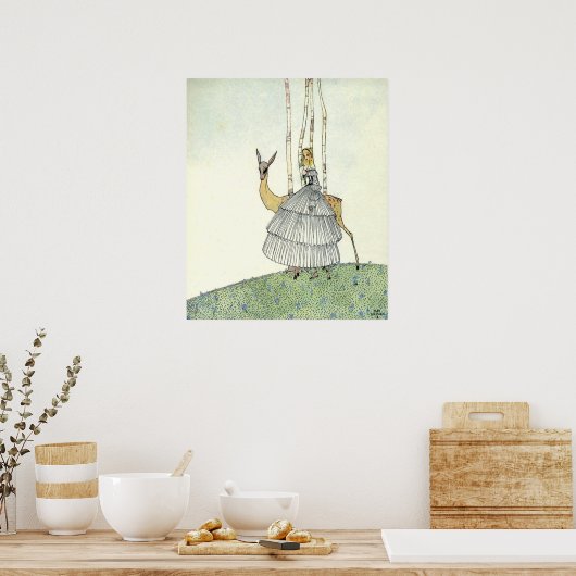 John en de spoken van Kay Nielsen Poster (Keuken)