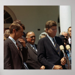 John en Robert Kennedy met J. Edgar Hoover Poster