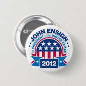 John Ensign voor President 2012 Ronde Button 5,7 Cm (Voorkant /achterkant)