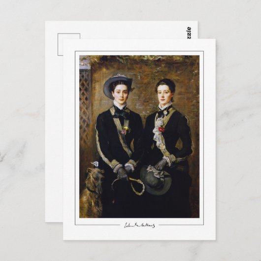 John Everett Millais #131 - Kunstmatig Briefkaart (Voorkant / Achterkant)