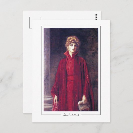 John Everett Millais #149 - Kunstmatig Briefkaart (Voorkant / Achterkant)