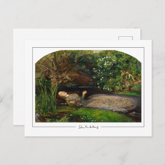 John Everett Millais #14 - Kunstmatig Briefkaart (Voorkant / Achterkant)