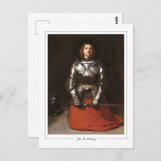 John Everett Millais #157 - Kunstmatig Briefkaart (Voorkant / Achterkant)