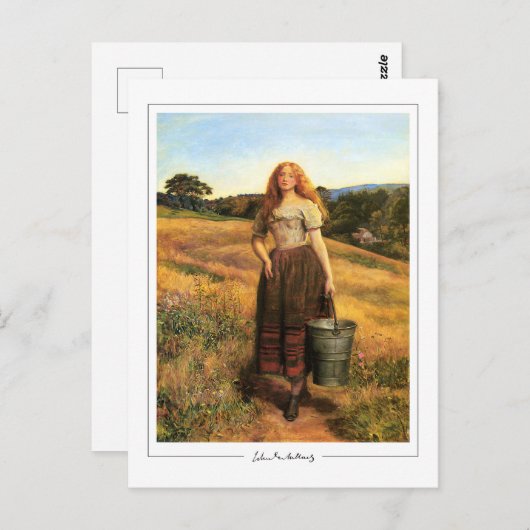 John Everett Millais #176 - Kunstmatig Briefkaart (Voorkant / Achterkant)