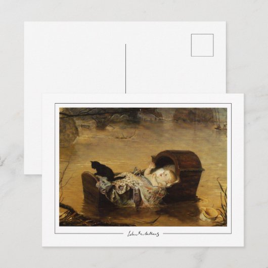 John Everett Millais #184 - Kunstmatig Briefkaart (Voorkant / Achterkant)