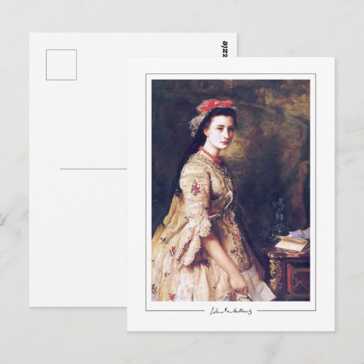 John Everett Millais #217 - Kunstmatig Briefkaart (Voorkant / Achterkant)