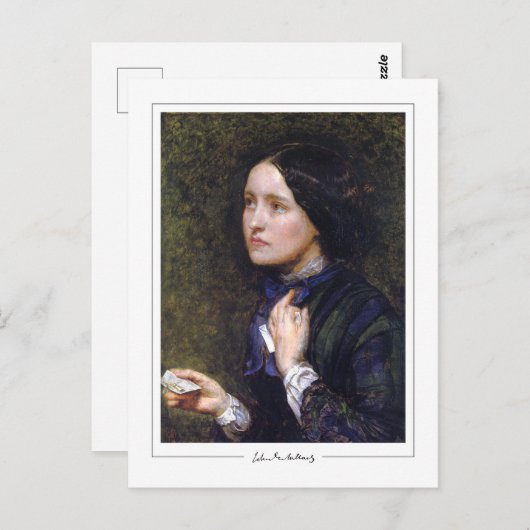 John Everett Millais #221 - Kunstmatig Briefkaart (Voorkant / Achterkant)