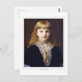 John Everett Millais #225 - Kunstmatig Briefkaart (Voorkant / Achterkant)